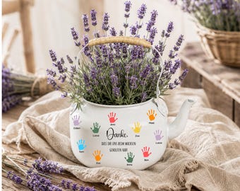 Presente para uma profissional de cuidados infantis, presente de despedida para uma profissional de cuidados infantis, regador em formato de mãos, presente de agradecimento para uma profissional de cuidados infantis, presente para uma cuidadora infantil, presente de aniversário para uma profissional de cuidados infantis