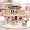 Personalized christening gift Noah's Ark, unique christening gift, gift for christening, Noah's Ark, christening gift for godchild product logo