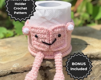 Crochet Toilet Paper Holder Pattern: Easy 2 in 1 Amigurumi Pattern (Digital Download PDF)