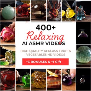 Satisfying Libby Glass ASMR Video Bundle: Viral Social Media Content (Digital Download)