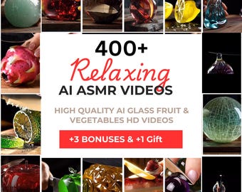 Satisfying Libby Glass ASMR Video Bundle: Viral Social Media Content (Digital Download)