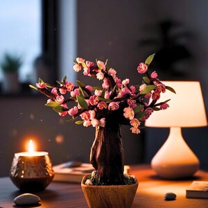 Cherry Blossom Tree | Sakura | Handmade| Pink Flower Decor | Gift for Her