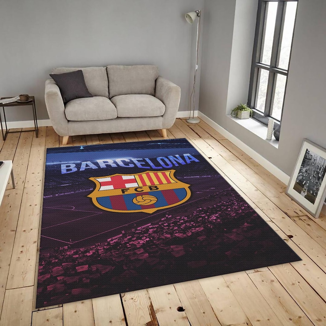 FC Barcelona Rug: Personalized Football Team Carpet - Etsy