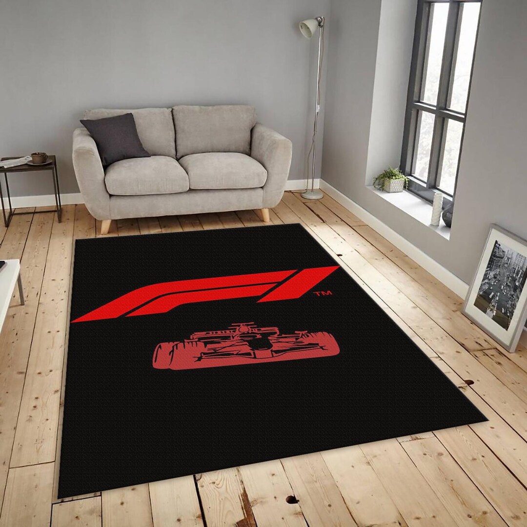 Formula 1 Car Garage Rug: Personalized Racing Fan Gift - Etsy