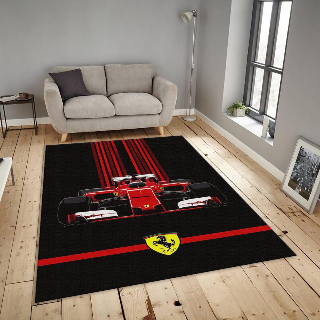 Formula 1 Car Rug: Personalized Racing Decor, Garage Carpet - Etsy