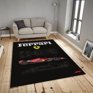 Ferrari F1-matta: Personlig garagedekor, present till bilentusiast