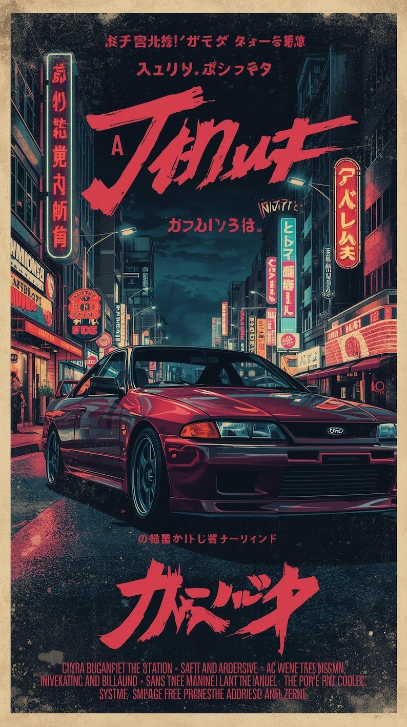 Nissan Gt R Rug Nissan Skyline GT-R R32 Rug, JDM Legend Art | Godzilla Drift Car Decor ...