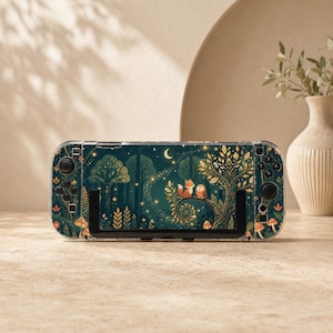 Enchanted Forest Switch Case, Moonlit Owl Clear Cover, Whimsical Woodland Case for Switch OLED Lite and Switch 2