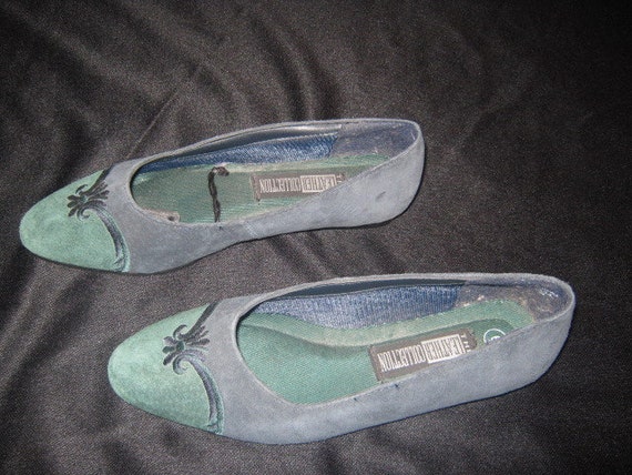 forest green suede shoes