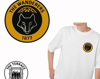 Retro wolverhampton Wanderers fan T-shirt, wolven voetbalshirt, wedstrijdkleding, perfect cadeau voor aanhangers van wolven