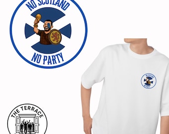 No Scotland No Party T-shirt, T-shirt de fan Écosse