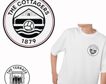 Retro Fulham Fan T-Shirt | The Cottagers Football Tee | Gift for Fulham Supporters, Matchday Attire