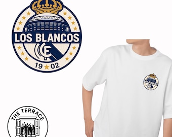 Real Madrid "Los Blancos" T-Shirt: Retro Football Fan Matchday Attire