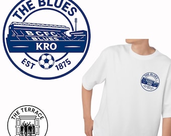 Camiseta retro para aficionados del Birmingham City / Camiseta de fútbol de los Blues / Regalo para seguidores del BCFC, atuendo para el día del partido