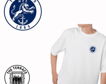 Maglietta retrò da tifoso del Millwall / Maglietta da calcio dei Lions / Regalo per i tifosi del Millwall, abbigliamento per il giorno della partita