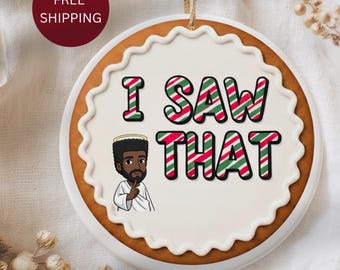 I Saw That Funny Jesus Ornament | Secret Santa Gag Gift
