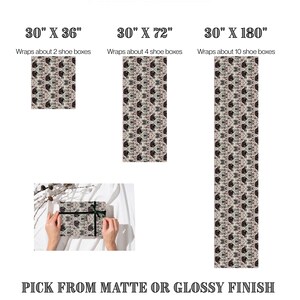 Krampus Wrapping Paper | Dark Holiday Folklore | Alternative Xmas Spooky image 2