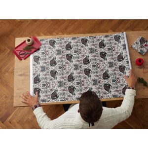 Krampus Wrapping Paper | Dark Holiday Folklore | Alternative Xmas Spooky image 9