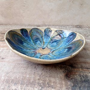 Handmade Stoneware Pottery Bowl, Organic Shape
