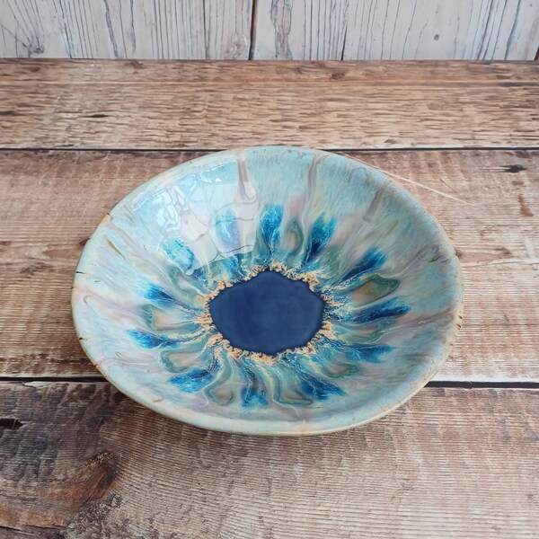 Handmade Pottery bowl dish.Small hand-built bowl