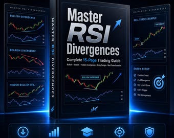 RSI Divergence Trading Guide, Bullish Bearish Hidden Analysis (PDF Download)