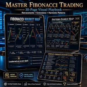 Fibonacci Trading Playbook: Golden Pocket, Extensions, Harmonic Patterns & PRZ PDF
