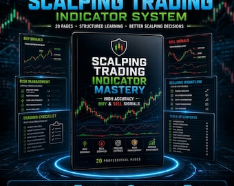 Scalping Trading Indicator Mastery Guide | Forex, Crypto, Stocks, Gold Signals (20 Page )