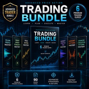 Price Action Trading Bundle: Smart Money, Volume Profile, TPO, Harmonic and Candlestick PDF Guides