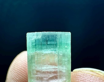Natuurlijk goed afgesloten watermeloen-toermalijnkristal, uit Paprok uit Afghanistan: ~ 6,75 CT