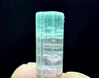 Aantrekkelijk watermeloen-toermalijnkristal, goed beëindigd uit Afghanistan Paprok, 9,95 CT