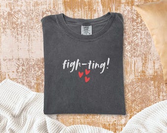 K-Drama & C-Drama Fan Shirt – Figh-ting! Minimalist Tee – Gift for Kdrama Lover