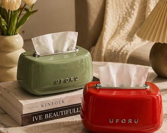 Soporte para pañuelos vintage, estuche para servilletas retro, funda decorativa, organizador de escritorio, accesorio para sala de estar