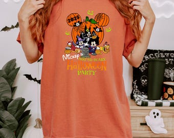 Comfort Colors Mickey and Friends Signatures Shirt, Magical Shirt, Disney Characters Tee, Disney Mouse Head Tee, Mickey & Co Gift Disney Tee
