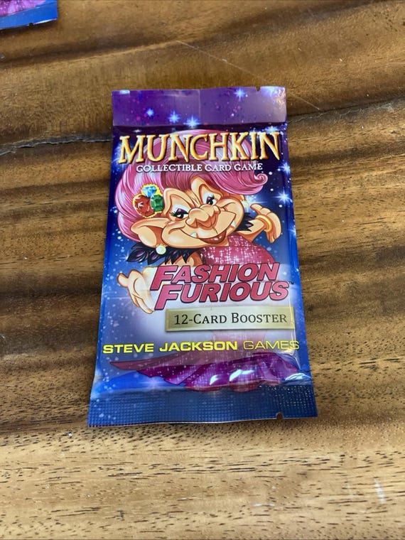 Set of 5 Munchkin Collectible Card Game CCG Booster Packs Fashion Furious -  Etsy Canada