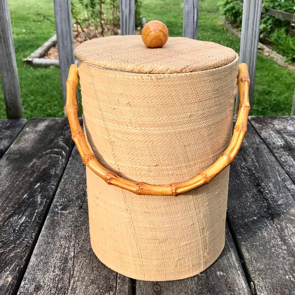 Burlap Bucket Etsy