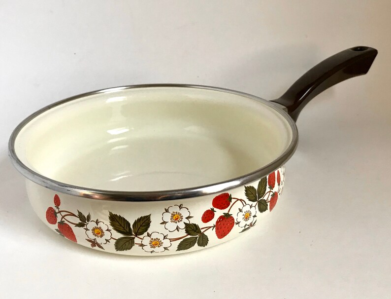 Vintage Sheffield Cookware Strawberry and Cream Frying Pan Etsy