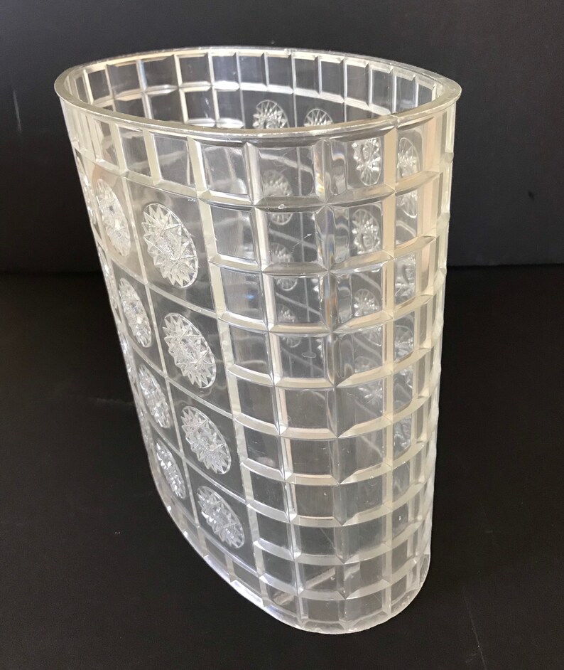 Vintage Waste Basket Clear Plastic Starburst Bathroom Etsy