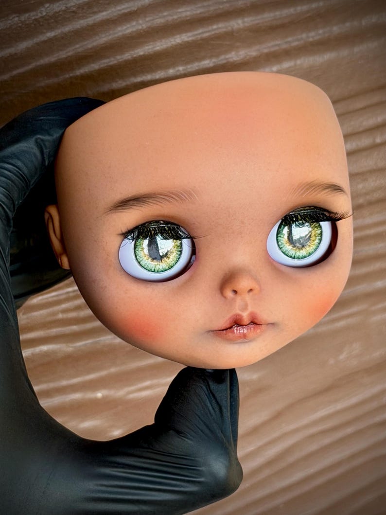 LaLha DOLL – OOAK Art Doll | Hand-Painted Custom Blythe with Unique Faceplate & Eyechips image 16
