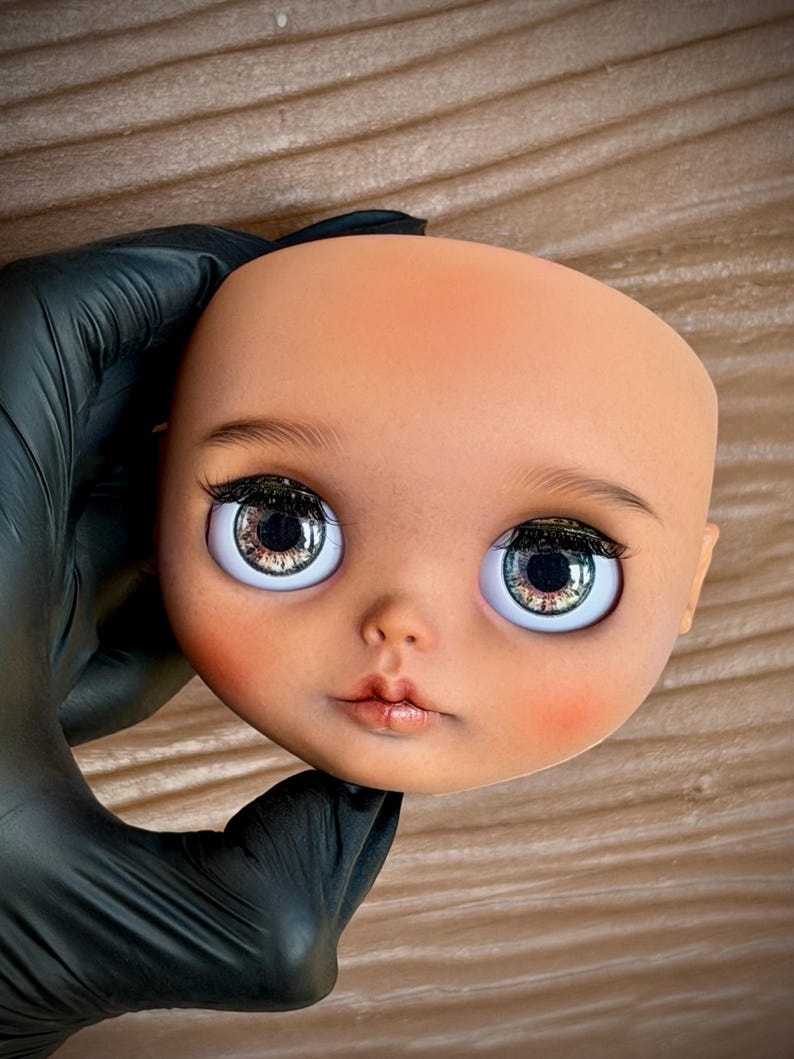 LaLha DOLL – OOAK Art Doll | Hand-Painted Custom Blythe with Unique Faceplate & Eyechips image 20