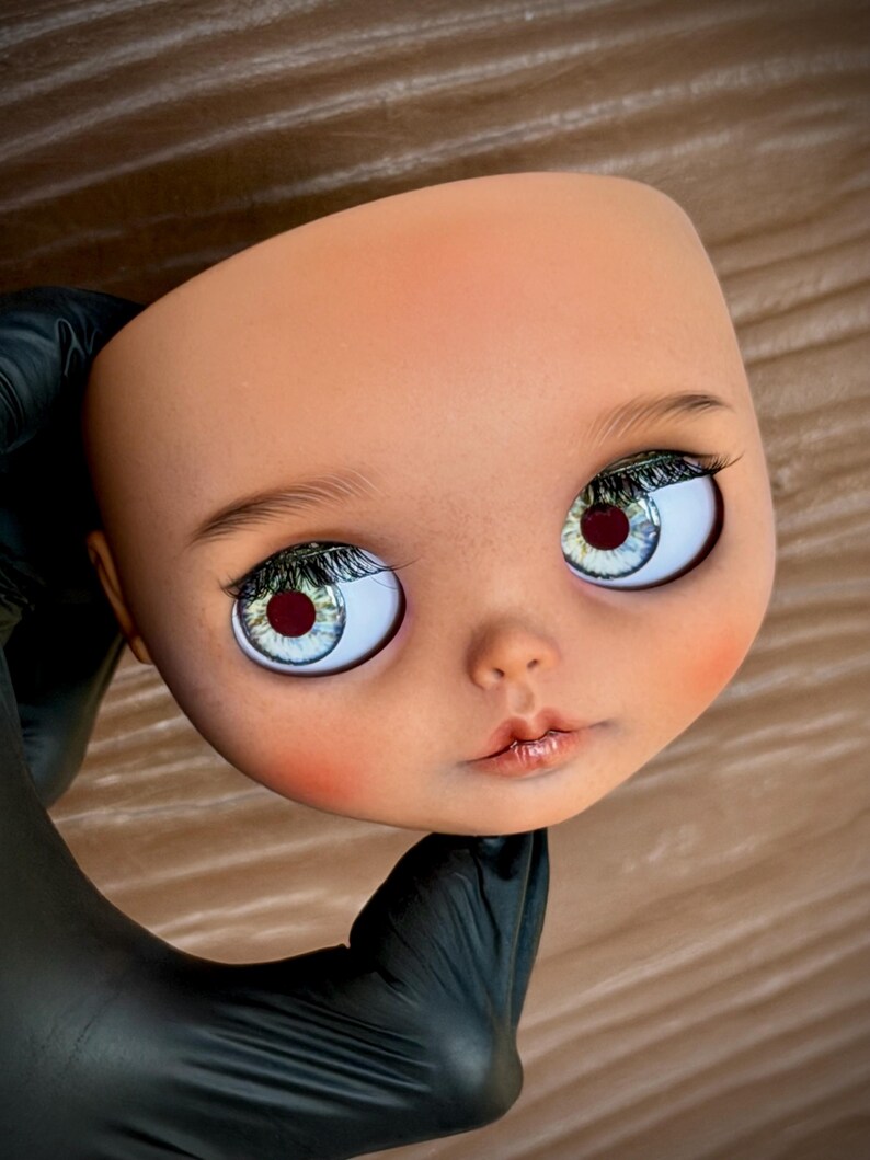 LaLha DOLL – OOAK Art Doll | Hand-Painted Custom Blythe with Unique Faceplate & Eyechips image 15