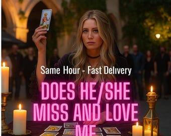 Psychic Love Tarot Reading: Does He/She Miss You? (PDF Report)