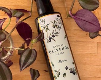 Aceite de oliva virgen extra argelino prensado en frío con alto contenido en polifenoles, 250 ml.