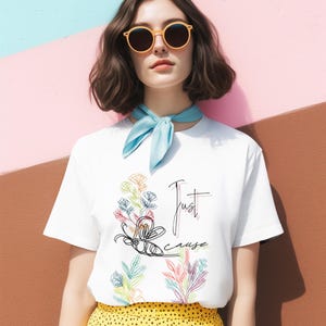 Bee Kind T-Shirt, Floral Positive Tee, Nature Lover Gift