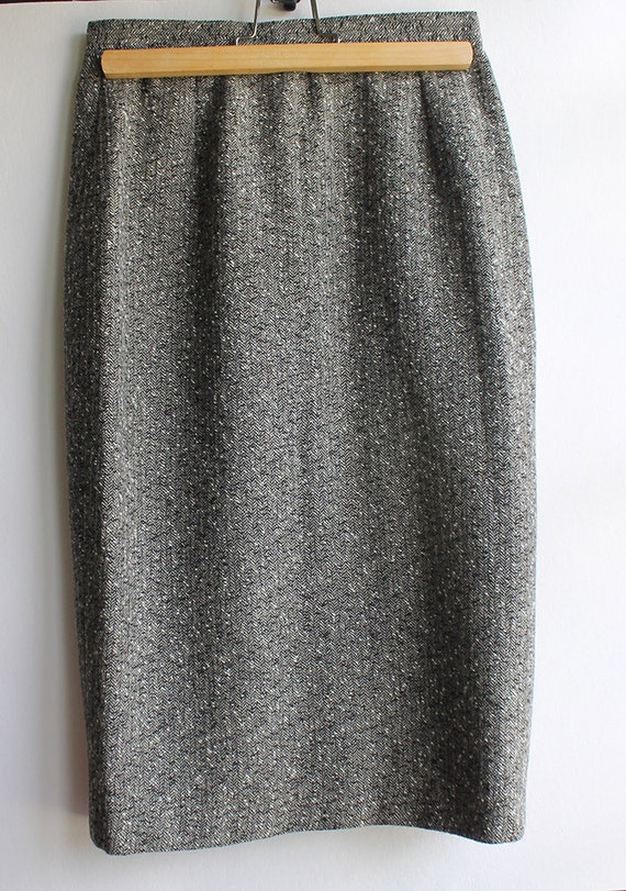 pencil skirt- gray - image 2