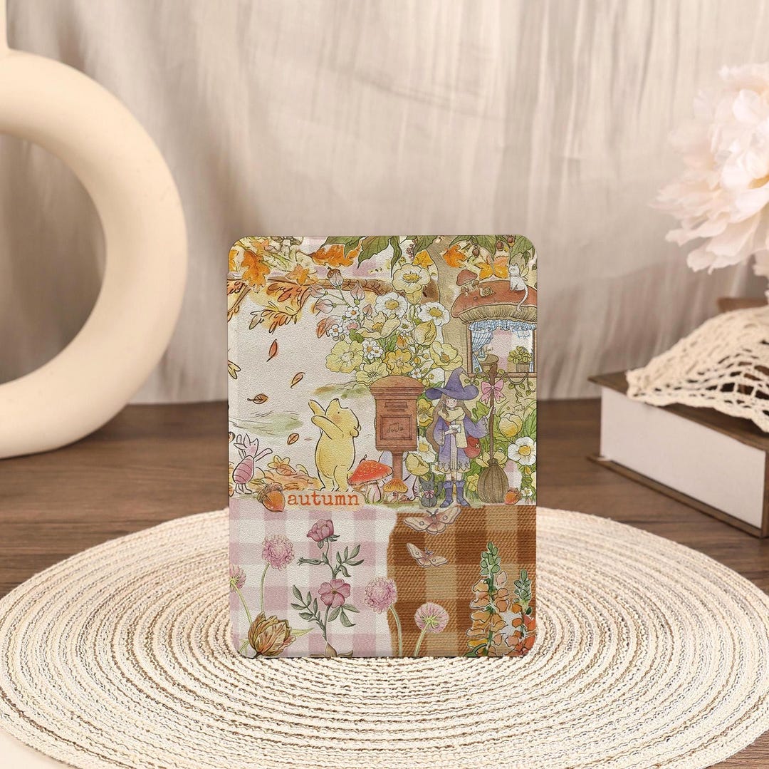 Winnie the Pooh Collage Cute Kindle Case Book Cover With Hand Strap for ...