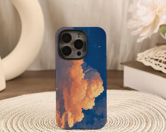 Etui na telefon z motywem niebieskich i białych chmur do iPhone'a 17/16/15/14/13/12 Pro Max 16/15/14 Plus 12/13 Mini 16e X XS XR SE 17 Pro 17 Air