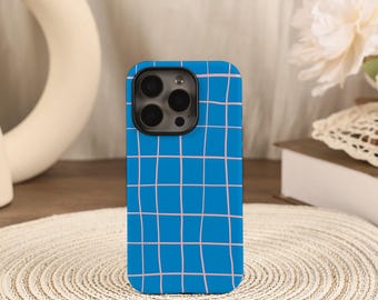Etui na telefon z abstrakcyjnymi niebieskimi liniami na iPhone'a 17/16/15/14/13/12 Pro Max 16/15/14 Plus 12/13 Mini 16e X XS XR SE iPhone 17Pro 17Air