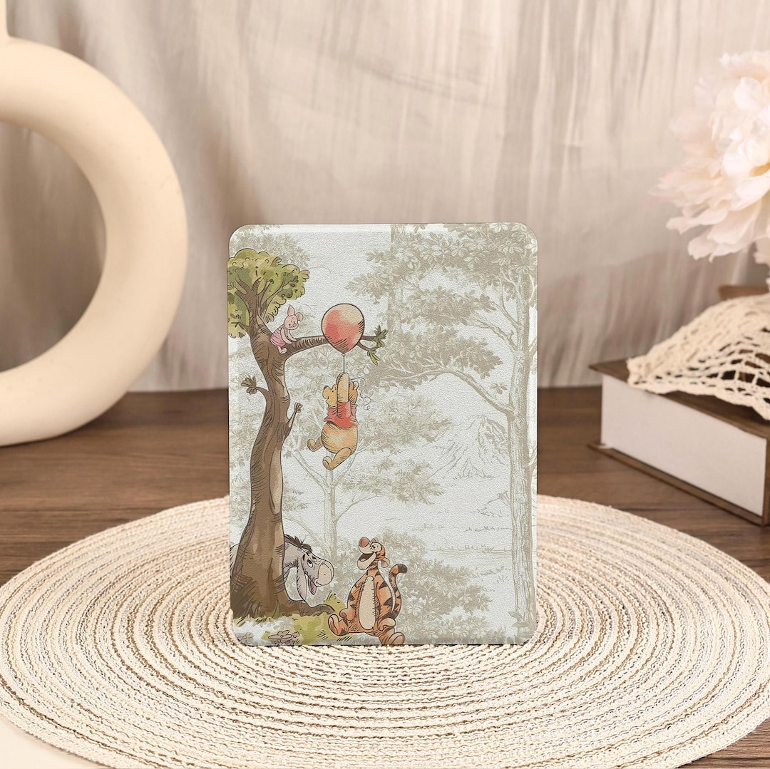 Cute Winnie the Pooh Kindle Case Cover With Hand Strap for Paperwhite ...