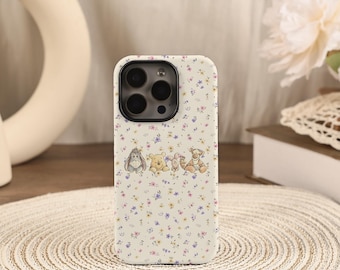 Bonita funda para teléfono de Winnie the Pooh para iPhone 17/16/15/14/13/12 Pro Max 16/15/14 Plus 12/13 Mini 16e X XS XR SE iPhone 17Pro 17Air