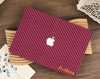 Nouveau étui pour Macbook Simple Lignes rouges pour Macbook Pro 16/15/14/13 A3401 A3403 Air 15/13/11 pouces 2025 A3241 A3240 Housse pour ordinateur portable 2024 M4 M3 M2 M1